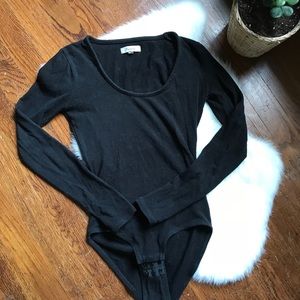 🚫Sold. [madewell] Black Bodysuit XXS scoop neck